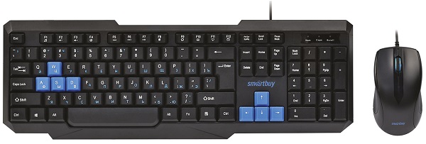

Клавиатура и мышь SmartBuy One SBC-230346-KB черно-синий, One