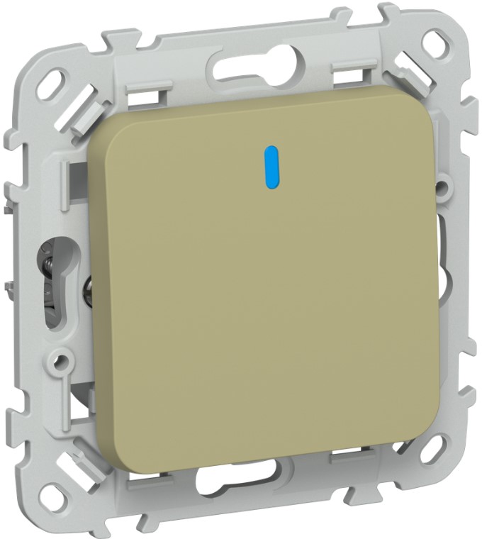 

Переключатель одноклавишный IEK FI-V12-1-10-1-K26 FLITE с индикацией 10А ВС61-1-1-ФлО оливковый, FI-V12-1-10-1-K26