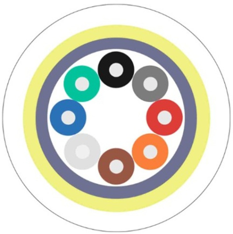 Изображение товара Кабель волоконно-оптический TELCORD FK-ARM-D-IN/OUT-9A1-8-LSZH-WH