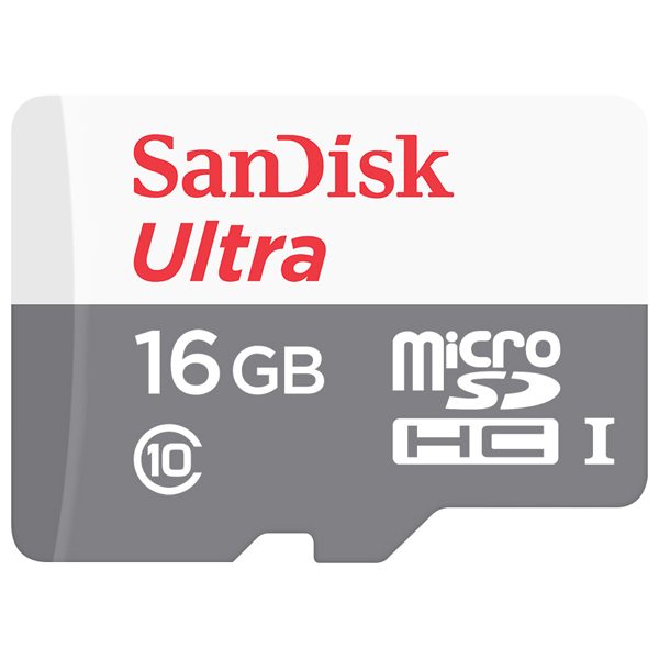 

Карта памяти 16GB SanDisk SDSQUNS-016G-GN3MN Ultra Android microSDHC 16GB 80MB/s Class 10, SDSQUNS-016G-GN3MN