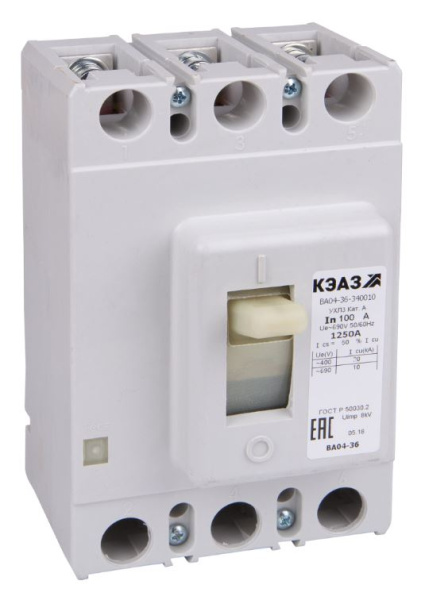 Изображение товара КЭАЗ  VA04-36 3P 16A — автоматический выключатель