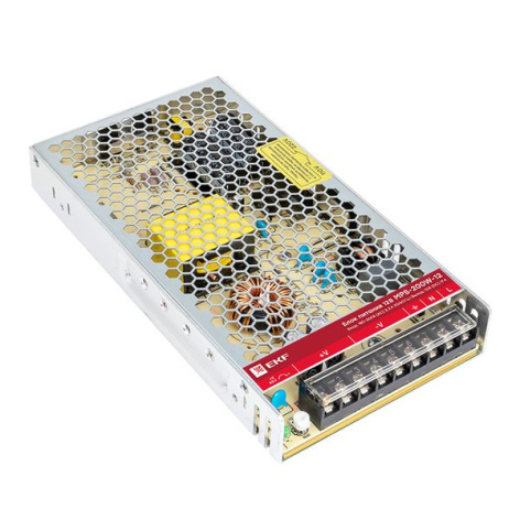 Изображение товара Блок питания EKF mps-200w-12 12 В 200 Вт 17 А промышленный компактный