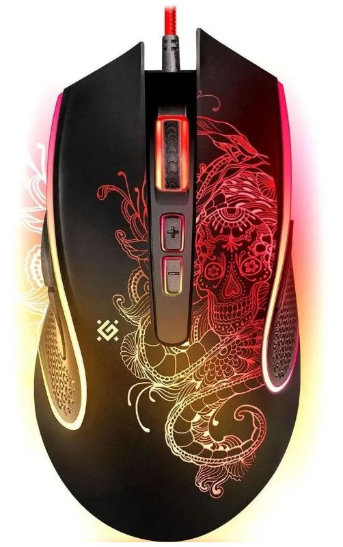 

Мышь Defender VENOM GM-640L Defender 52640 черная оптическая 7200DPI USB 7BUT, VENOM GM-640L