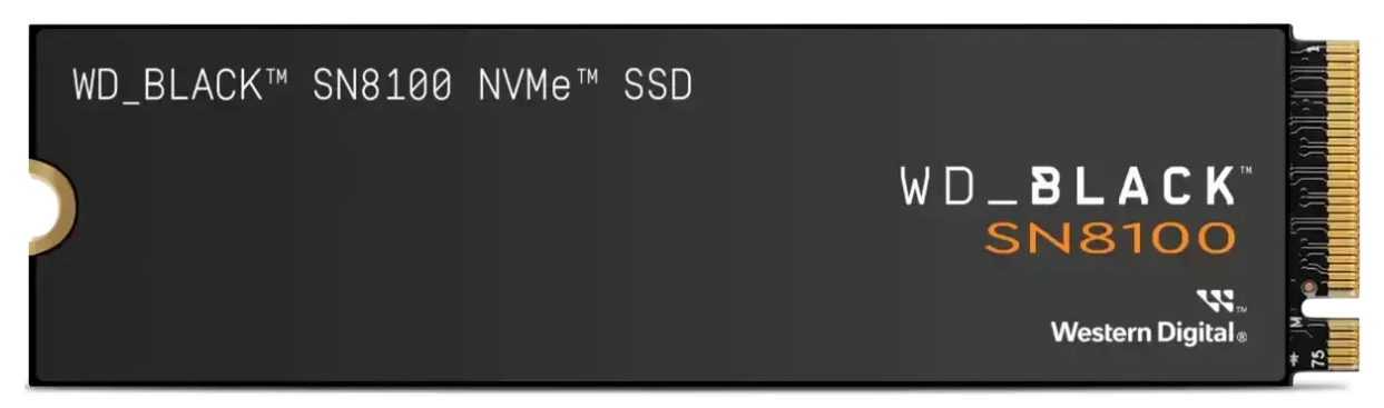 

Накопитель SSD M.2 2280 Western Digital Black SN8100 WDS400T1X0M 4TB, 14900/13200MB/s, TBW 4800, Black SN8100