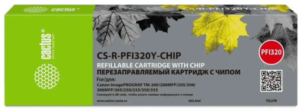 фото Картридж струйный Cactus PFI-320Y в Нижнем Новгороде