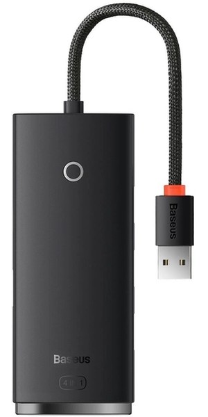 

Разветвитель Baseus BS-OH012 WKQX030001 Lite Series 4-Port USB-A (USB-A to USB 3.0*4) 25cm Black, BS-OH012