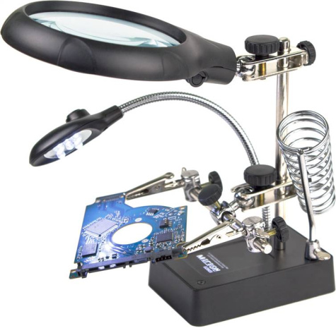 Изображение товара Вспомогательное устройство МЕГЕОН 02805 с регулируемым увеличительным стеклом