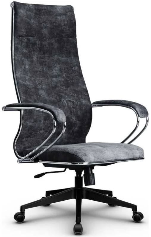 

Кресло офисное Metta L 1m 42 Bravo z311815284 подл.118/осн.002, Велюр B Темно-серое, L 1m 42 Bravo