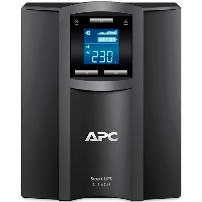 

Источник бесперебойного питания APC SMC1500IC Smart-UPS C, 1500VA, 230V, Tower, 8x IEC C13 outlets, SmartConnect, USB, Line Interactive, SMC1500IC