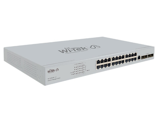 Изображение товара Коммутатор Wi-Tek WI-CMS528F-L3 для корпоративных сетей с маршрутизатором Layer 3