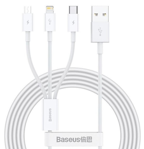 Изображение товара Кабель Baseus Superior Series для зарядки и передачи данных USB Lightning MicroUSB USB Type-C