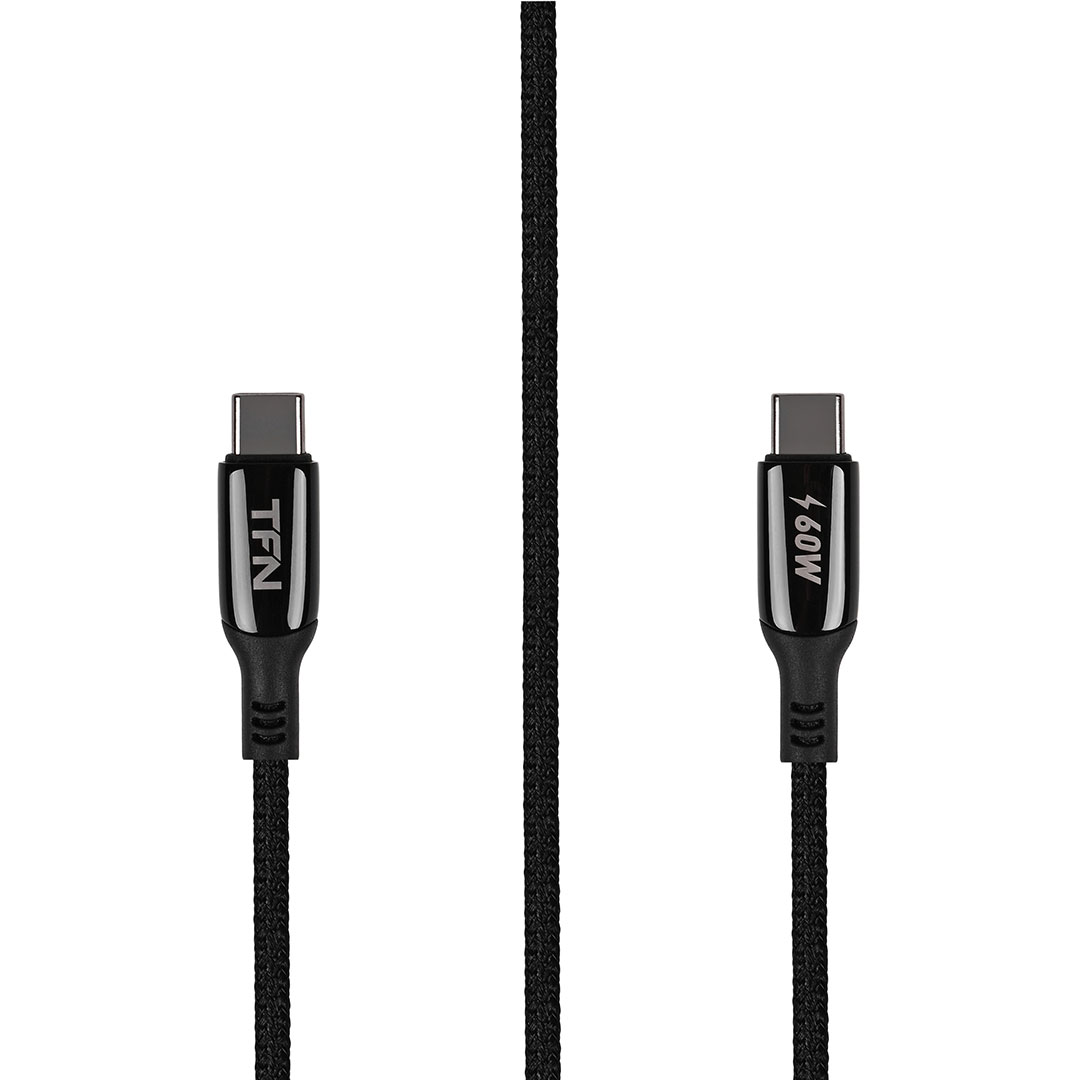 

Кабель интерфейсный TFN TFN-C-BLZ-CC1M-BK TypeC-TypeC blaze 60W 1.2m черный, TFN-C-BLZ-CC1M-BK