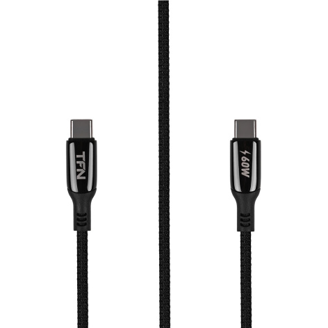 Изображение товара Кабель интерфейсный TFN TFN-C-BLZ-CC1M-BK USB Type-C высокой скорости передачи данных