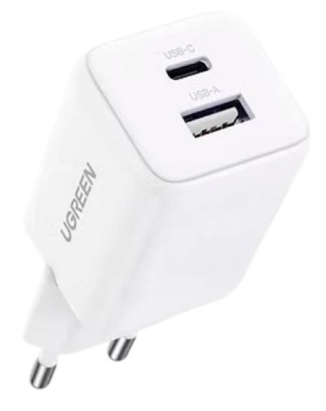 Изображение товара Универсальное зарядное устройство UGreen X514 20 Вт USB-C и USB для быстрой зарядки