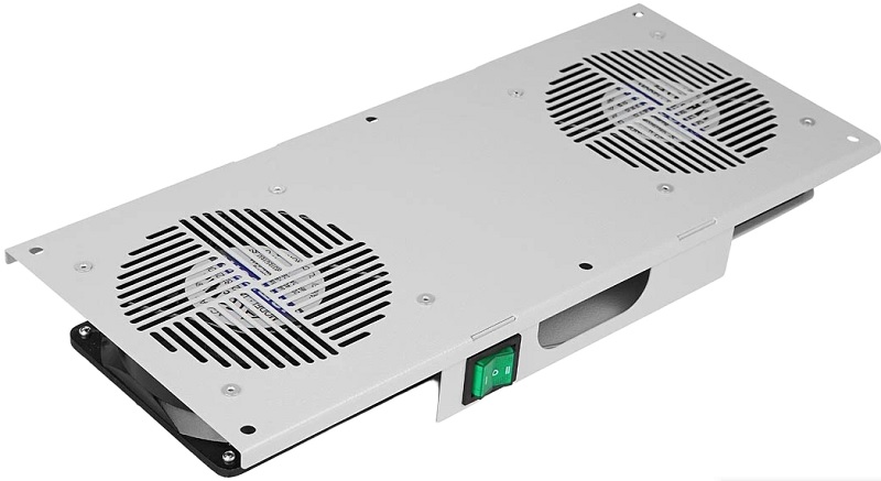 

Вентиляторный модуль ССД 130411-00724 потолочный, 2 вентилятора с термодатчиком без шнура питания 35С ВМ-2П, 130411-00724