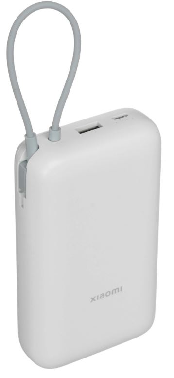 

Аккумулятор внешний Xiaomi BHR9738GL 20000mAh (встроенный кабель) GL Light Gray, BHR9738GL