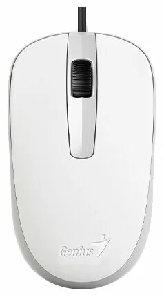 

Мышь Genius DX-120 31010010401 1000 dpi, 3 кнопки+колесо прокрутки, провод 1,5 м, USB, White, DX-120