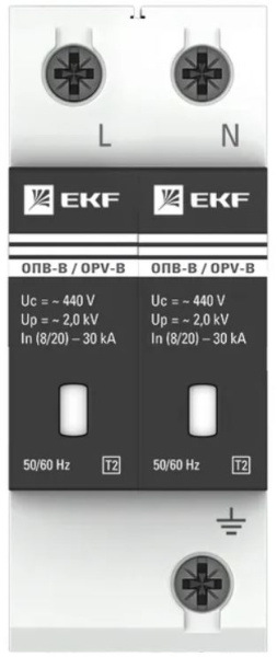 фото Ограничитель импульсных перенапряжений  EKF opv-b2 в Красноярске