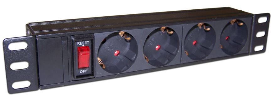 

Блок розеток TWT TWT-PDU10-10A4P 10" 4 шт., 10A 250V, без шнура питания.уст размер 254, TWT-PDU10-10A4P