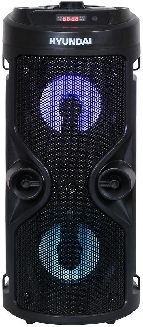 

Колонка портативная Hyundai H-MC150 черный 50Вт FM USB BT SD/MMC, 1364102, H-MC150
