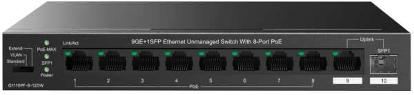фото Коммутатор  IP-Com G1110PF-8-120W в Уфе