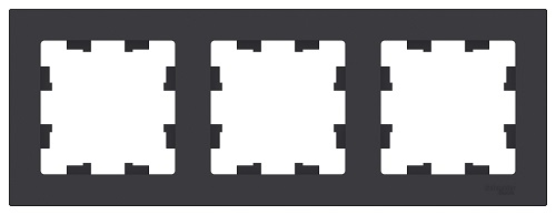 

Рамка Schneider Electric ATN001003 AtlasDesign, 3-постовая, универсальная, карбон, ATN001003