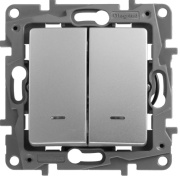 фото Выключатель двухклавишный Legrand 672404