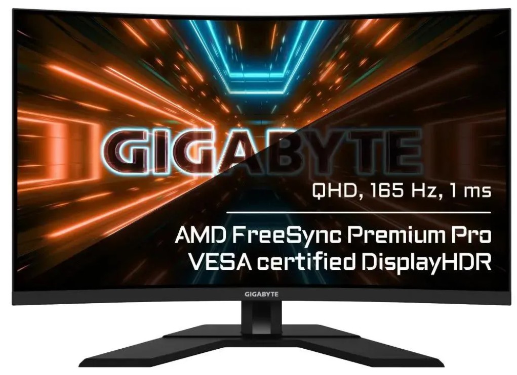 

Монитор 31,5" GIGABYTE M32QC black, VA, 2560*1440, 1 ms, 178°/178°, 350 cd/m, 3000:1, 2*USB3.0, USB Type-C, 165Hz, Curved, 2*HDMI, DP (810474), M32QC