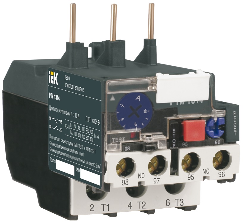 

Реле IEK DRT10-0004-0006 тепловое РТИ-1310 4-6А, DRT10-0004-0006