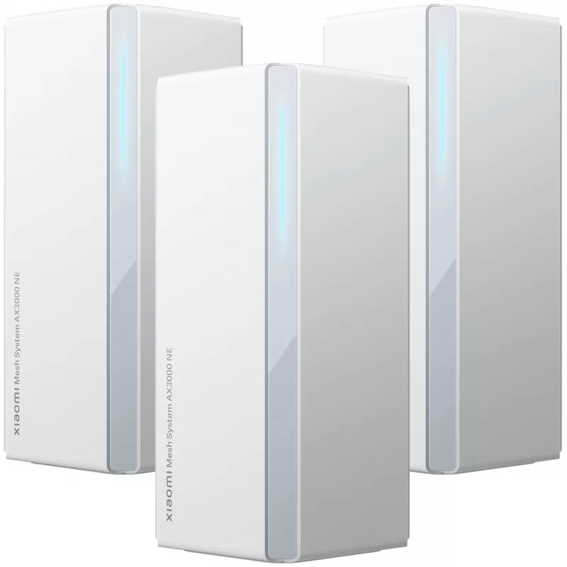 

Маршрутизатор Xiaomi Mesh System AX3000 NE DVB4487GL (3 шт.), Mesh System AX3000 NE