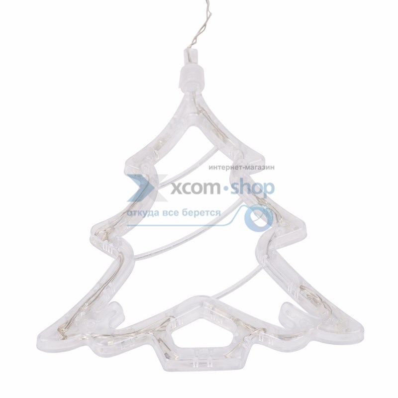 

Фигура светодиодная NEON-NIGHT 501-017 елочка, на присоске с подвесом, цвет зеленый, 501-017