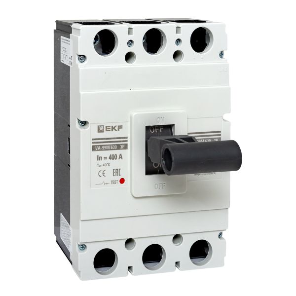 

Автоматический выключатель в литом корпусе EKF mccb99-630-400m ВА-99М 630/400А 3P 50кА, mccb99-630-400m