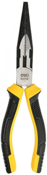 Изображение товара Профессиональные удлиненные плоскогубцы Deli DL0102 для сложных монтажных задач