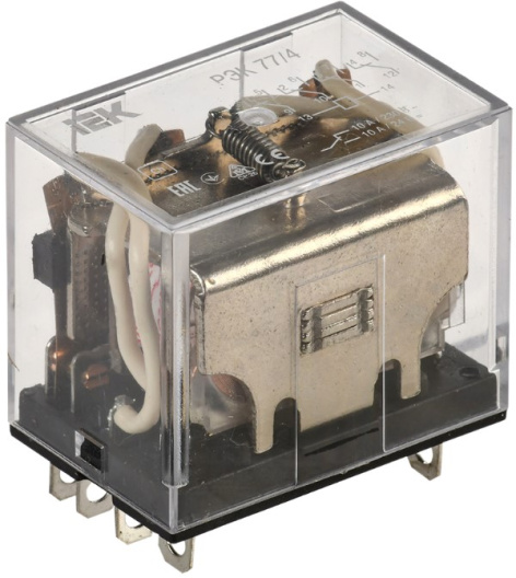 Изображение товара Реле IEK RRP10-4-10-024D-LED РЭК77 24 В DC 10 А 4-PDT
