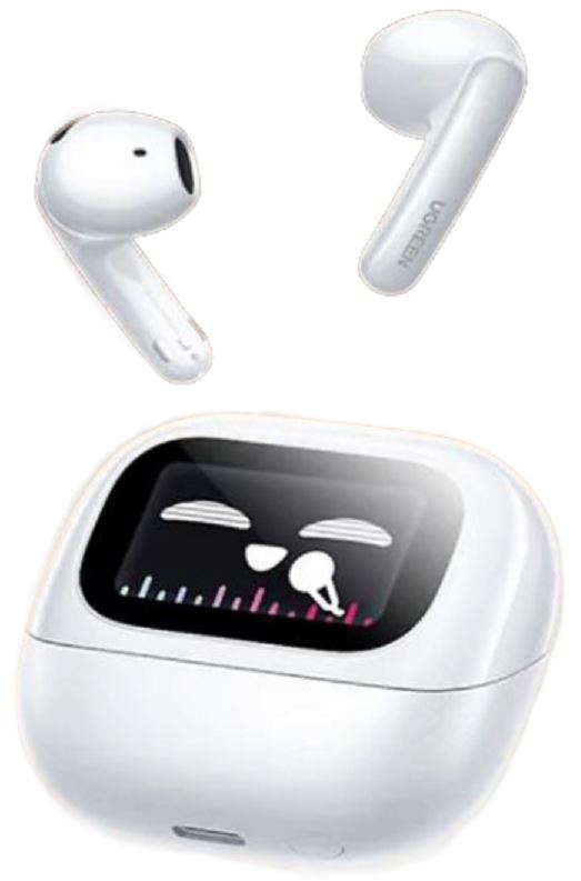 

Наушники беспроводные UGREEN WS216 65386_ LightBuds Magic Hibrid ANC Earbuds. Цвет: белый, WS216