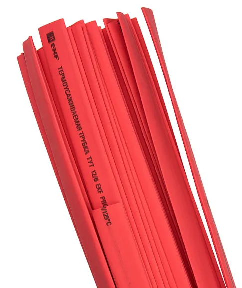 

Термоусаживаемая трубка EKF tut-20-r-1m нг 20/10 красная в отрезках по 1м, tut-20-r-1m