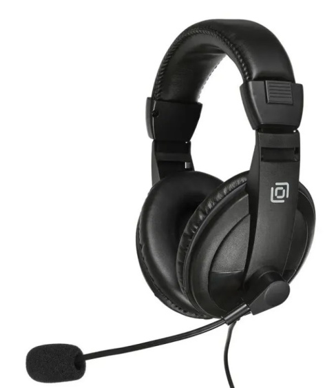 Изображение товара Гарнитура Oklick HS-M137V с проводным подключением и микрофоном