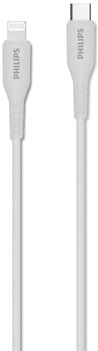 

Кабель интерфейсный Philips DLC8631W/74 MFI силиконовый USB C - USB C 18W 1.2м белый, DLC8631W/74