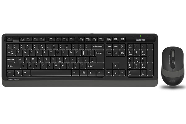 

Клавиатура и мышь Wireless A4Tech Fstyler FG1010S клав:черная/серая мышь:черная/серая, USB (1911602), Fstyler FG1010S