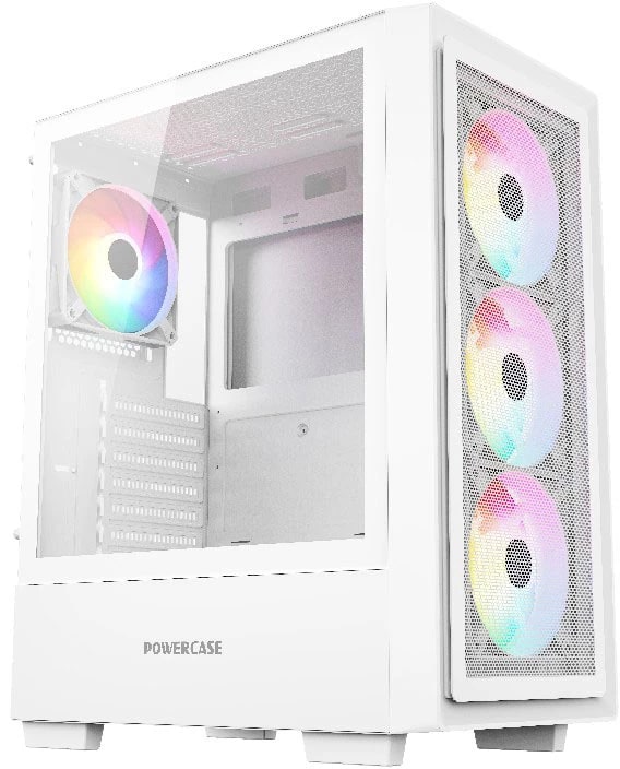 

Корпус ATX Powercase Mistral AY4W ARGB CMAYW-A4 без БП, белый, боковая панель из закалённого стекла, USB 3.0, 2*USB 2.0, Mistral AY4W ARGB
