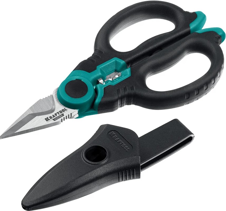 

Ножницы Kraftool Electric 23356 Kraftool электрика 4-в-1, 160мм., с чехлом, Electric