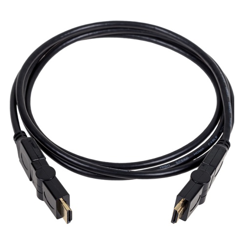 

Кабель Rexant 17-6204-3 HDMI - HDMI с фильтрами, 2 метра, угловой 360° (GOLD) (PVC пакет), 17-6204-3