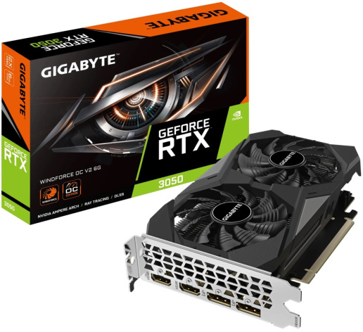 фото Видеокарта GIGABYTE GeForce RTX 3050 WINDFORCE OC (GV-N3050WF2OCV2-6GD) в Омске