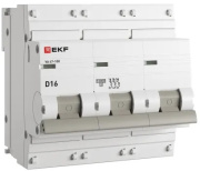 фото Автоматический выключатель  EKF mcb47100-3-16D-pro