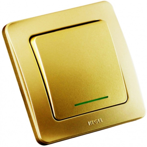 Изображение товара Выключатель одноклавишный HEGEL ВС16-312-07 надежный электроприбор для дома