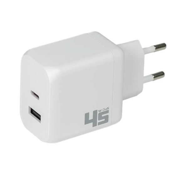 

Зарядное устройство сетевое MOCOLL RUI III Series 45WW 45W, USB-C, USB-A, белый, RUI III Series