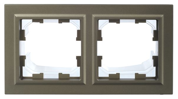 

Рамка двойная IEK BR-M22-44-K37 BRITE IP44 РУ-2-БрШ-44 Шампань, BR-M22-44-K37