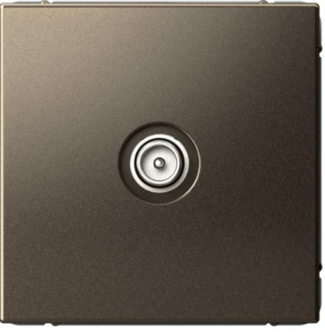 Изображение товара Розетка телевизионная проходная Systeme Electric GAL000692 в цвете мокко