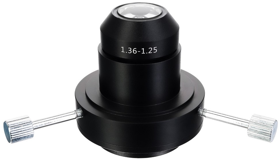 

Конденсор Levenhuk 81893 темного поля (масляный, NA 1,36–1,25) для микроскопов Levenhuk MED 30/35/40/45, 81893