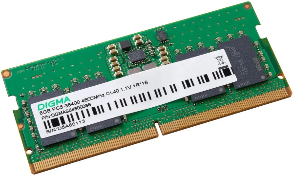 фото Модуль памяти SODIMM DDR5 8GB Digma DGMAS5480008S в Уфе